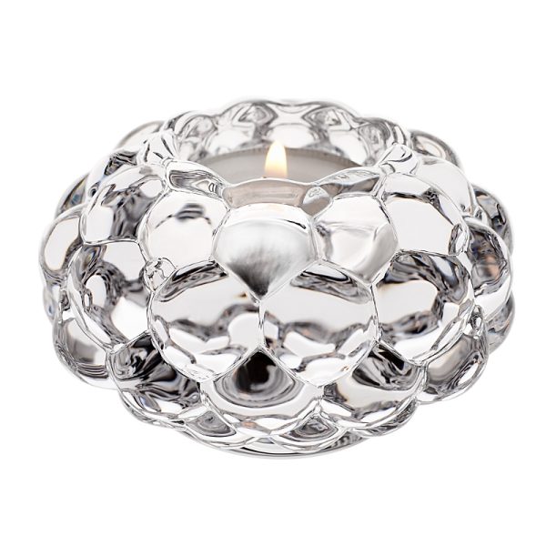 Orrefors Raspberry Votive