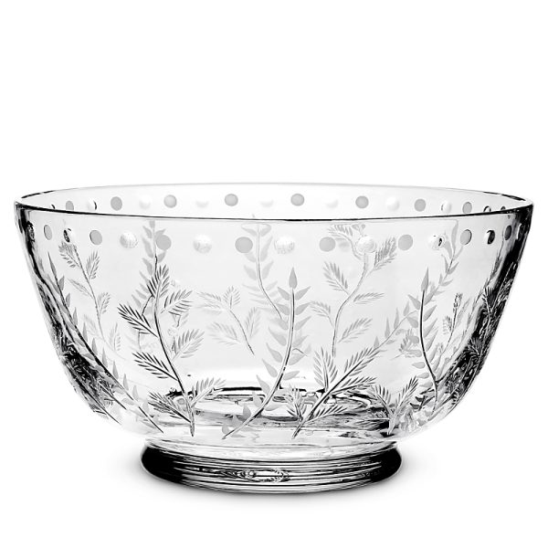 William Yeoward Crystal Fern Centerpiece Bowl, 12