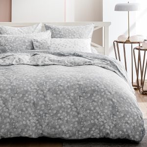 Anne de Solene Rosee Gris Reversible Duvet Cover, King