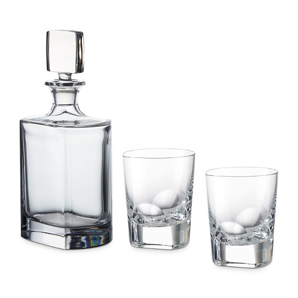 Rogaska Manhattan Whiskey Decanter & Tumblers Set
