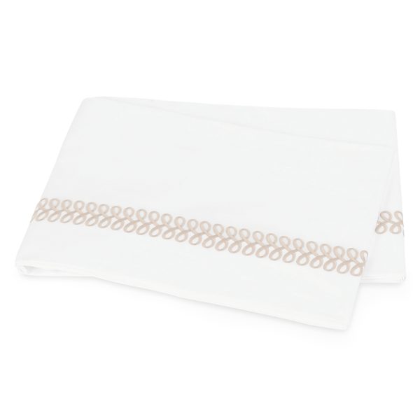 Matouk Astor Braid Flat Sheet, Full/Queen