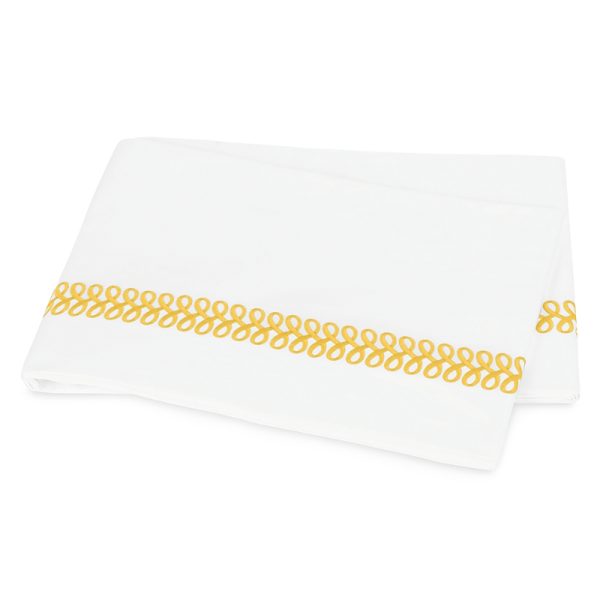 Matouk Astor Braid Flat Sheet, Full/Queen