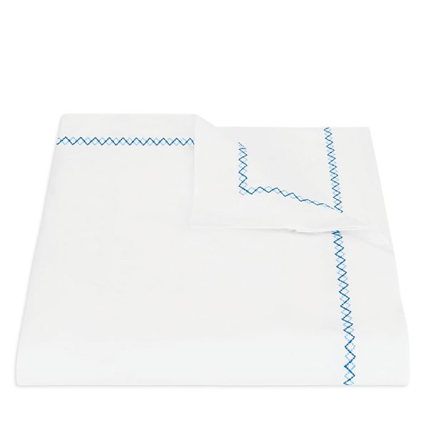 Matouk Hatch Cotton Duvet Cover, Full/Queen