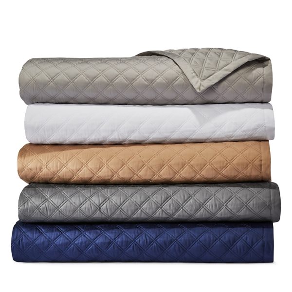 Hudson Park Double Diamond Coverlet, Twin - Exclusive