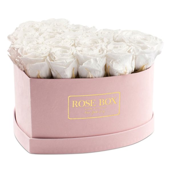 Rose Box Nyc Large Pink Heart Box
