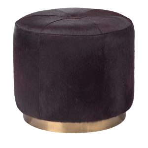 Jamie Young Thackeray Round Pouf Ottoman