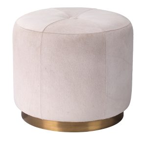 Jamie Young Thackeray Round Pouf Ottoman