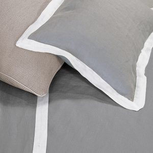 Amalia Home Collection Stonewashed Linen Boudoir Sham - Exclusive