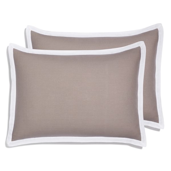 Amalia Home Collection Stonewashed Linen Standard Sham, Pair - Exclusive