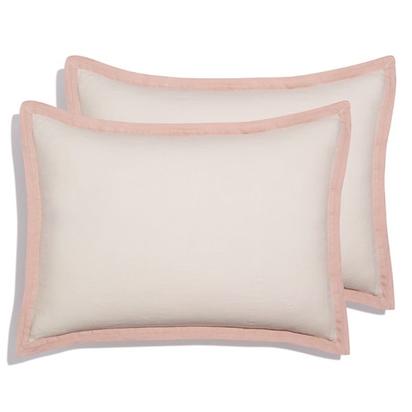 Amalia Home Collection Stonewashed Linen King Sham, Pair - Exclusive