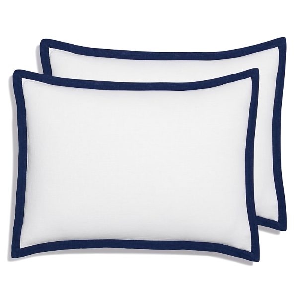 Amalia Home Collection Stonewashed Linen Standard Sham, Pair - Exclusive