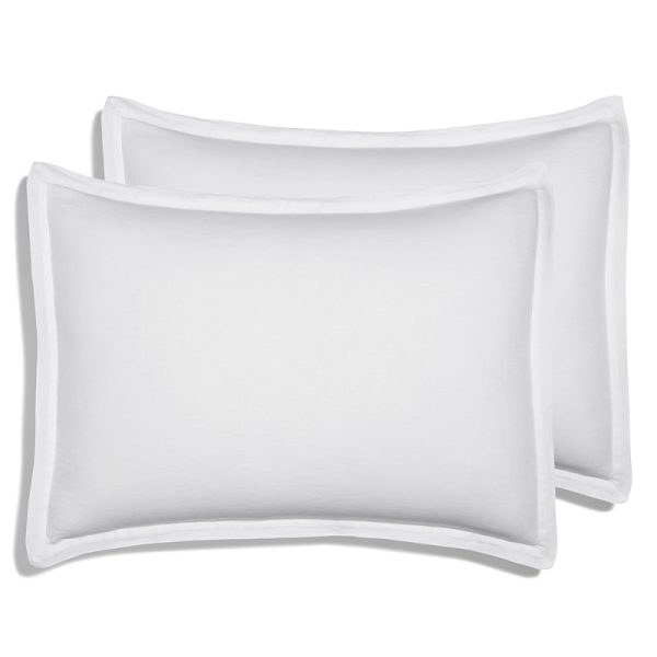 Amalia Home Collection Stonewashed Linen Standard Sham, Pair - Exclusive