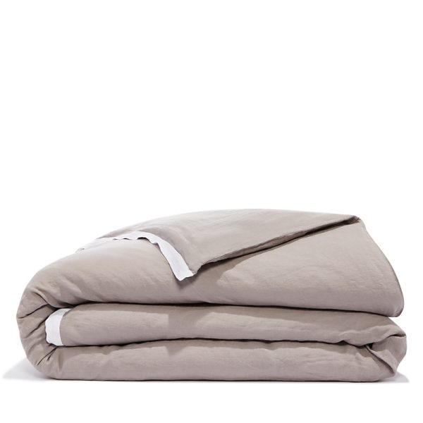 Amalia Home Collection Stonewashed Linen King Duvet Cover - Exclusive