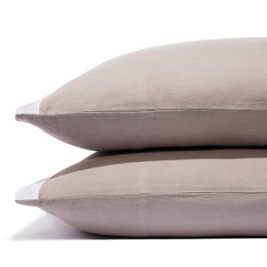 Amalia Home Collection Stonewashed Linen Standard Pillowcase, Pair - Exclusive