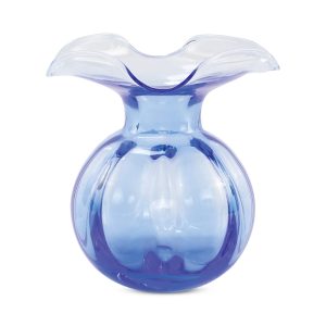 Vietri Hibiscus Glass Medium Fluted Vase