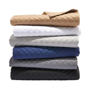 Hudson Park Double Diamond Coverlet, Queen - Exclusive