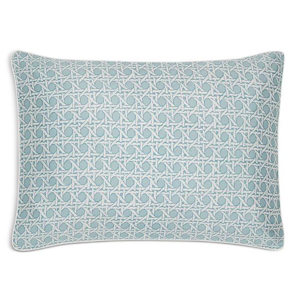 Gingerlily Silk Rattan Piped Boudoir Sham