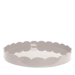 Addison Ross Large Lacquer Scalloped Tray, 20 Round