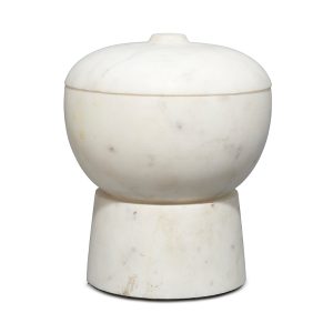 Jamie Young Bennett Marble Medium Storage Bowl with Lid