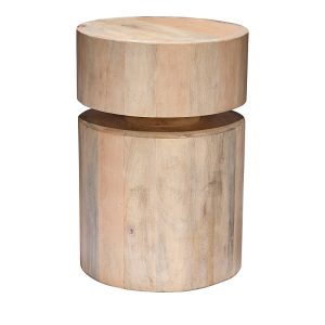 Jamie Young Dylan Wood Round Side Table