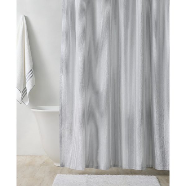 Matouk Matteo Seersucker Shower Curtain