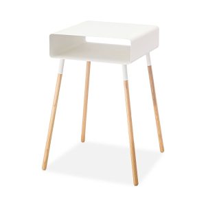 Yamazaki Plain Side Table with Storage