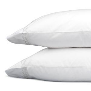 Matouk Classic Chain King Pillowcase, Pair
