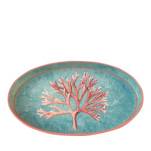 Les Ottomans Hand Painted Iron Tray, 13