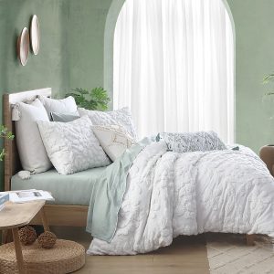 Peri Home Chenille Laurel Duvet Set, King