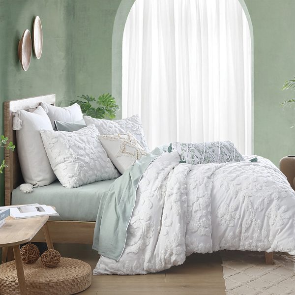 Peri Home Chenille Laurel Duvet Set, Queen