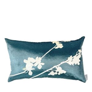 Aviva Stanoff Orchid Malachite Signature Velvet Collection Pillow, 12 x 20