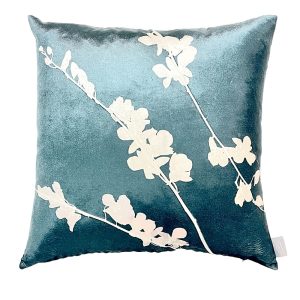 Aviva Stanoff Orchid Malachite Signature Velvet Collection Pillow, 20 x 20