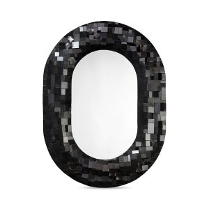 Jamie Young Enigma Iron Oval Mirror
