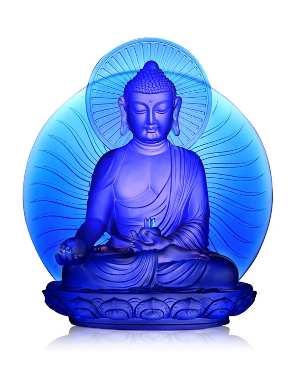 Liuli Wishes for Sentient Beings Crystal Figure