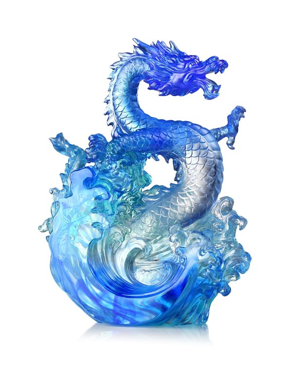 Liuli Dragon of Excellence Crystal Figure