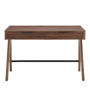 Euro Style Milo 47 Desk in Walnut