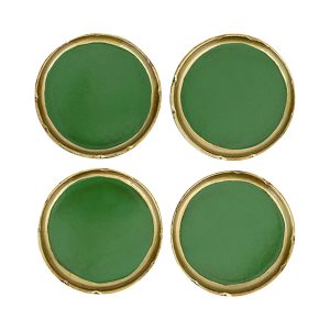Vietri Florentine Wooden Accessories Coasters, Set of 4
