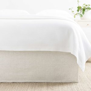 Annie Selke Wilton Bed Skirt, Twin