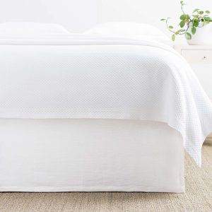 Annie Selke Wilton Bed Skirt, Twin