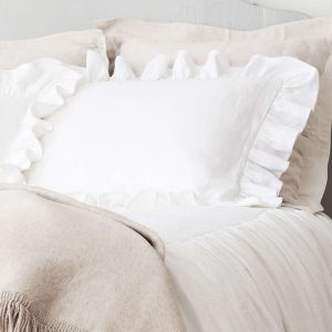 Annie Selke Wilton Ruffle Sham, Euro
