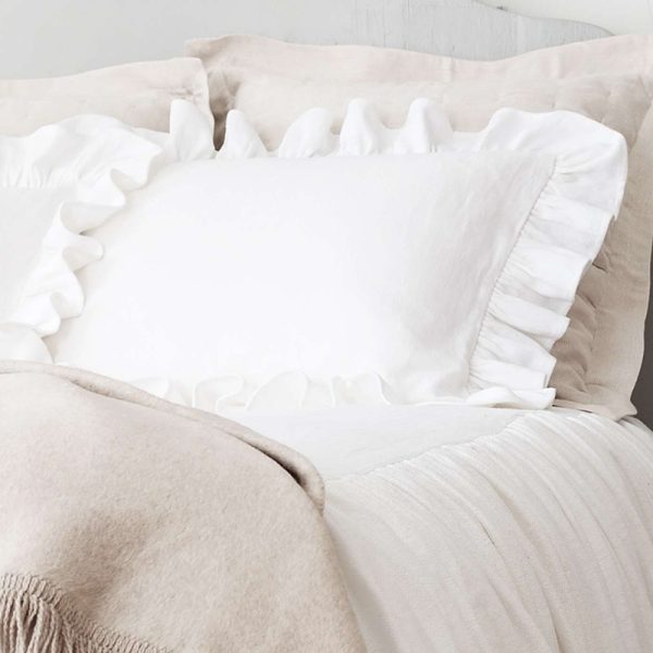 Annie Selke Wilton Ruffle Sham, Euro