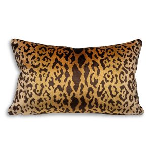 Scalamandre Leopardo Lumbar Decorative Pillow, 22 x 14