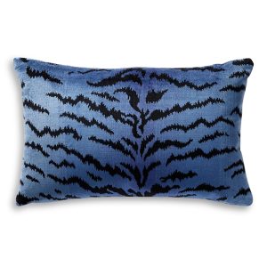 Scalamandre Tigre Lumbar Decorative Pillow, 22 x 14