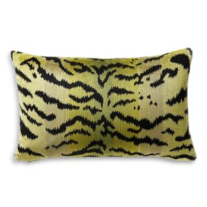 Scalamandre Tigre Lumbar Decorative Pillow, 22 x 14