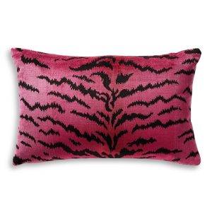 Scalamandre Tigre Lumbar Decorative Pillow, 22 x 14