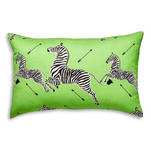 Scalamandre Zebra's Petite Lumbar Decorative Pillow, 22 x 14