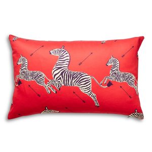 Scalamandre Zebra's Petite Lumbar Decorative Pillow, 22 x 14