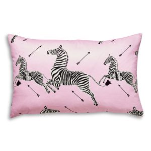 Scalamandre Zebra's Petite Lumbar Decorative Pillow, 22 x 14