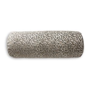 Scalamandre Leopard Bolster Decorative Pillow, 21 x 7