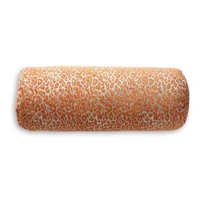 Scalamandre Leopard Bolster Decorative Pillow, 21 x 7